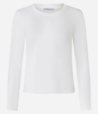 Blusa em Algodão com Gola Redonda