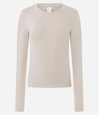 Blusa em Algodão com Gola Redonda