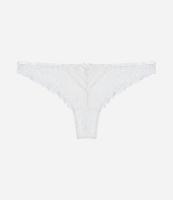 Calcinha Biquíni Fio em Renda Floral - 1