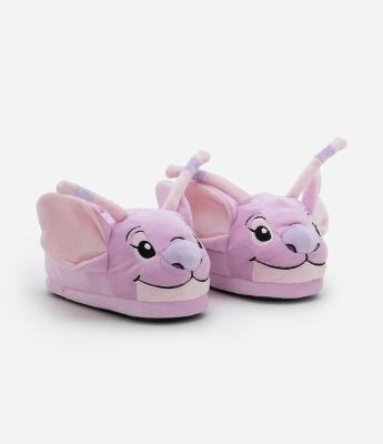 Pantufa Fechada Infantil com Bordado da Angel - Tam 29 a 36