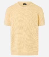 Camiseta Regular em Tricô com Textura Canelada - 1