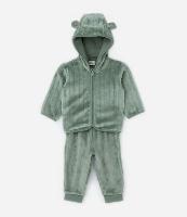 Conjunto Infantil em Fleece com Capuz e Orelhinhas - Tam 0 a 18 meses - 1