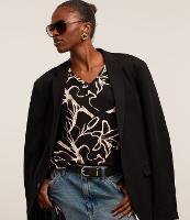 Blusa em Algodão com Estampa Floral de Efeito Blur - 2