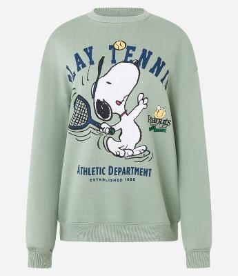 Casaco em Moletom com Forro Fleece e Estampa Snoopy