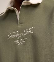 Moletom em Algodão com Gola Polo e Lettering Bordado - 2