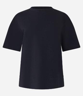 Blusa em Algodão com Costura Aparente na Barra Larga