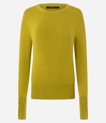 Suéter em Tricô com Botões no Punho