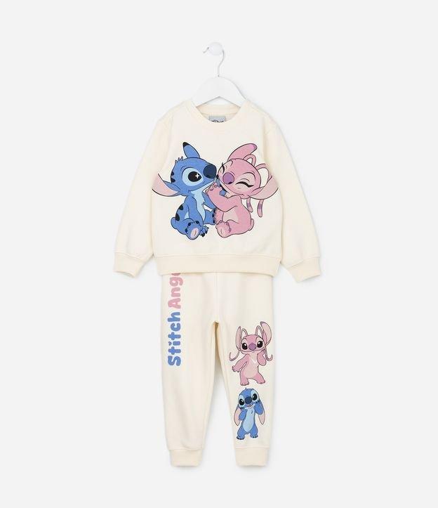 Conjunto Infantil Quentinho com Estampa Stitch e Angel - Tam 1 a 6 Anos - 1