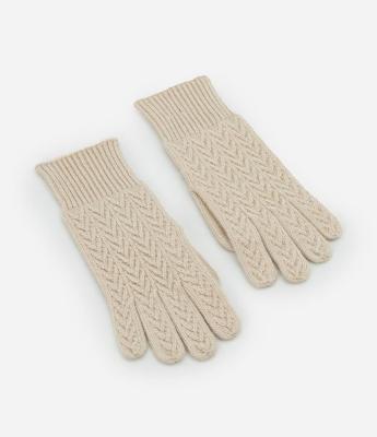 Luva em Tricot com Textura