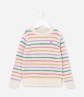 Blusão Infantil Felpudo com Estampa Listrada - Tam 1 a 5 Anos - 1