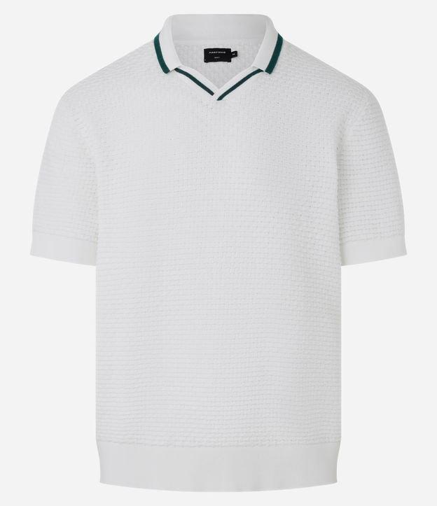 Camisa Polo Boxy em Algodão com Gola Contrastante - 1