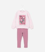 Conjunto Infantil Quentinho com Bordado Florzinhas - Tam 1 a 6 Anos - 1