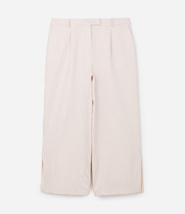 Calça Reta Alfaiataria com Fenda Lateral Curve & Plus Size - 1