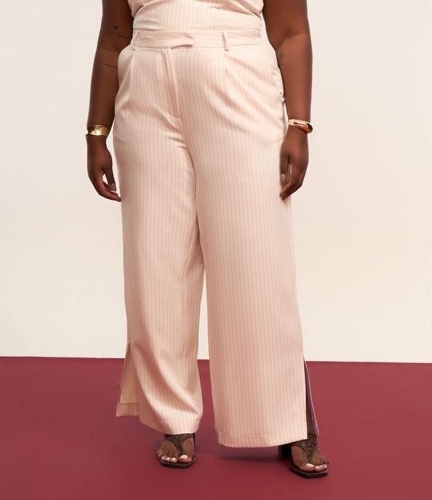 Calça Reta Alfaiataria com Fenda Lateral Curve & Plus Size - 2