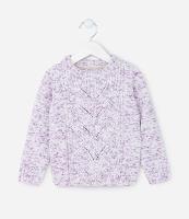 Suéter Infantil em Chenille com Textura - Tam 1 a 5 Anos - 1