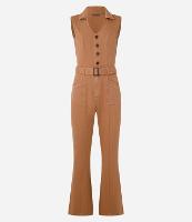 Macacão Longo em Sarja com Cinto Fivela - 1