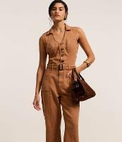 Macacão Longo em Sarja com Cinto Fivela - 2