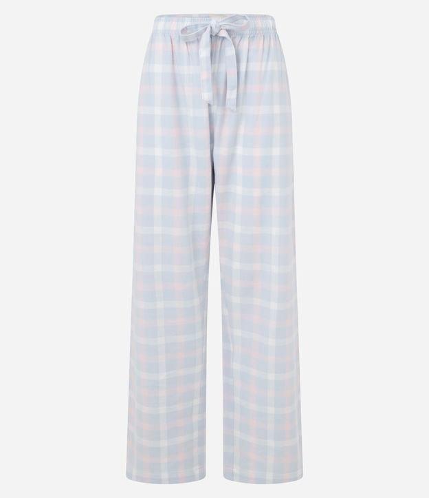 Calça de Pijama em Flanela Xadrez - 1