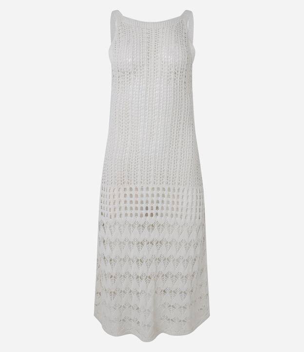 Saída de Praia Vestido Efeito Crochê - 1