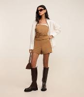 Short Alfaiatado com Fivela Metalizada no Passantes - 2