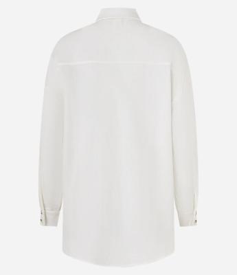 Camisa Oversized em Viscolinho com Abotoamento