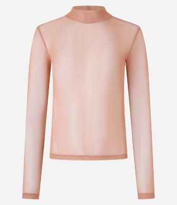 Blusa em Tule Segunda Pele com Transparência