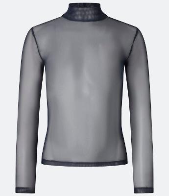 Blusa em Tule Segunda Pele com Transparência