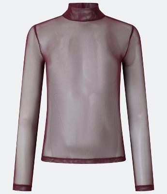 Blusa em Tule Segunda Pele com Transparência
