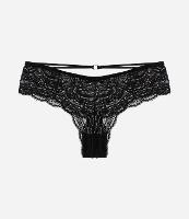 Calcinha Boyshort Fio em Renda com Detalhe de Tira com Argola - 1