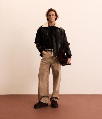 Calça Super Baggy em Sarja Cationizada