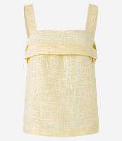 Blusa em Viscolinho com Pregas no Decote e Padronagem de Riscos - 1