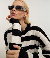 Casaco Regular com Listras e Textura Jacquard - 2