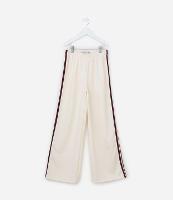 Calça Infantil em Moletom com Listras Laterais - Tam 5 a 14 Anos - 1