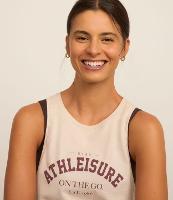 Regata Esportiva Oversized em Algodão com Estampa Athleisure - 2