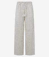 Calça Saída de Praia Efeito Crochê com Amarração na Cintura - 1