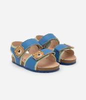 Sandália Infantil com Velcro e Patch Ursinho - Tam 20 ao 27 - 1