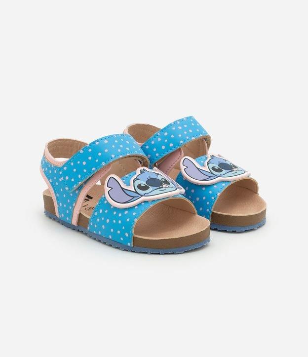 Sandália Infantil com Velcro e Patch do Stitch - Tam 20 a 27 - 1