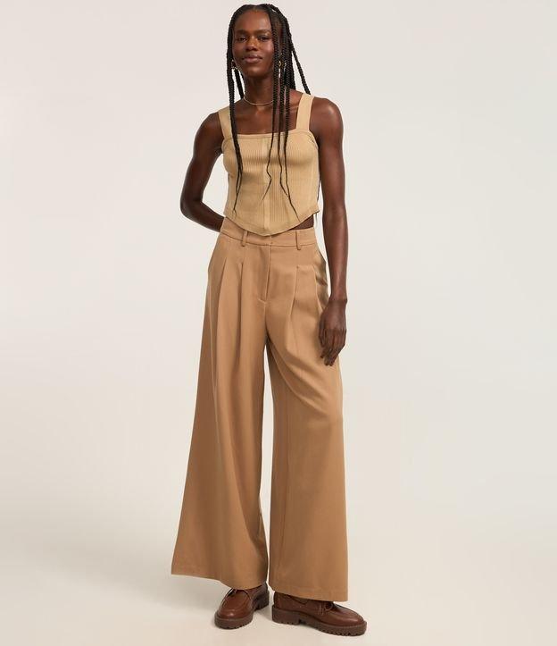 Blusa Corset em Tricô com Textura Canelada - 3