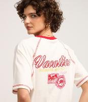 Camiseta em Malha de Algodão com Estampa Vacation - 2
