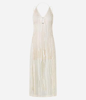 Vestido Longo Frente Única e Texturizado