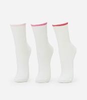 Kit 03 Meias Cano Médio em Algodão com Estampa Lettering - 1