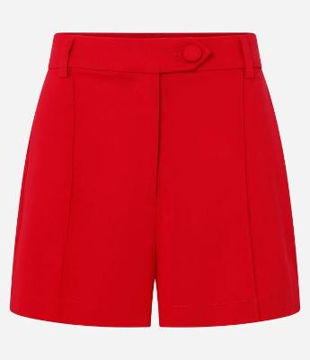 Short em Bengaline com Friso Frontal e Fechamento com Transpasse