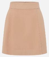 Saia Curta Alfaiatada com Cintura Alta e Bolsinho Lateral - 1