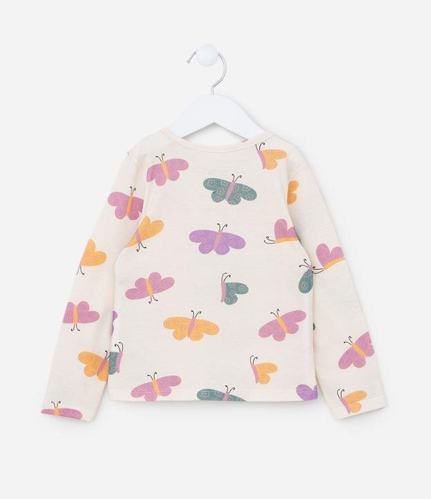 Blusa Infantil com Estampa Borboletinhas - Tam 1 a 6 Anos - 1