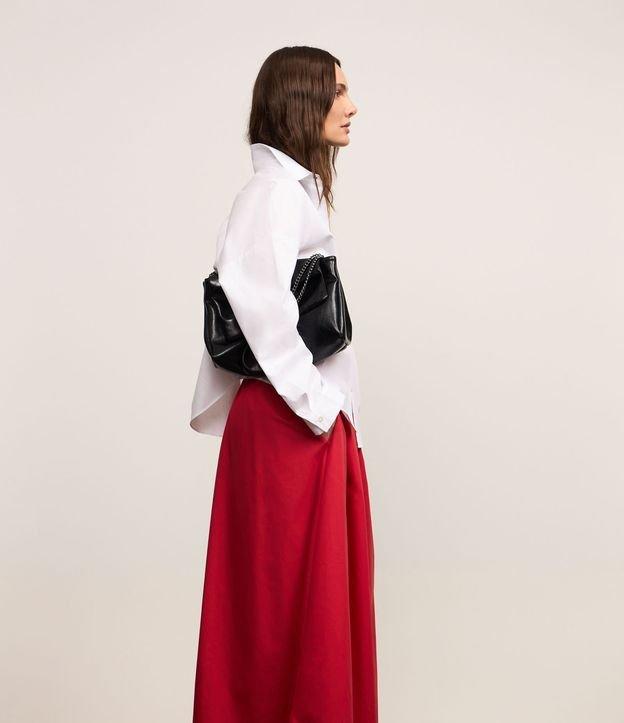 Camisa em Tricoline com Detalhe Franzido nas Costas - 2