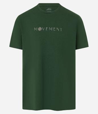 Camiseta Comfort com Estampa Lettering Movement