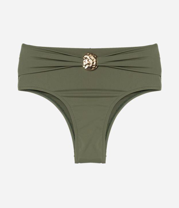 Biquíni Calcinha Hot Pants em Microfibra com Aviamento Metalizado - 1