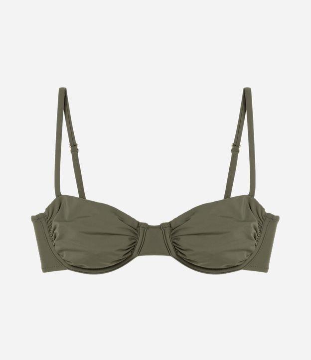 Biquíni Top Meia Taça em Microfibra com Franzido - 1