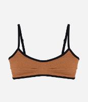 Biquíni Top Camisetinha Texturizado com Viés Contrastante - 1