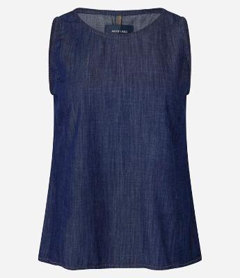 Regata Regular em Jeans Soltinha
